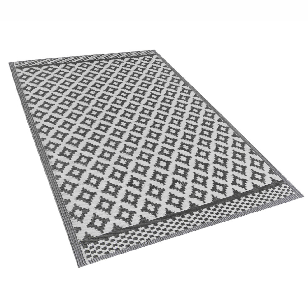Outdoor Area Rug 120 x 180 cm Black THANE