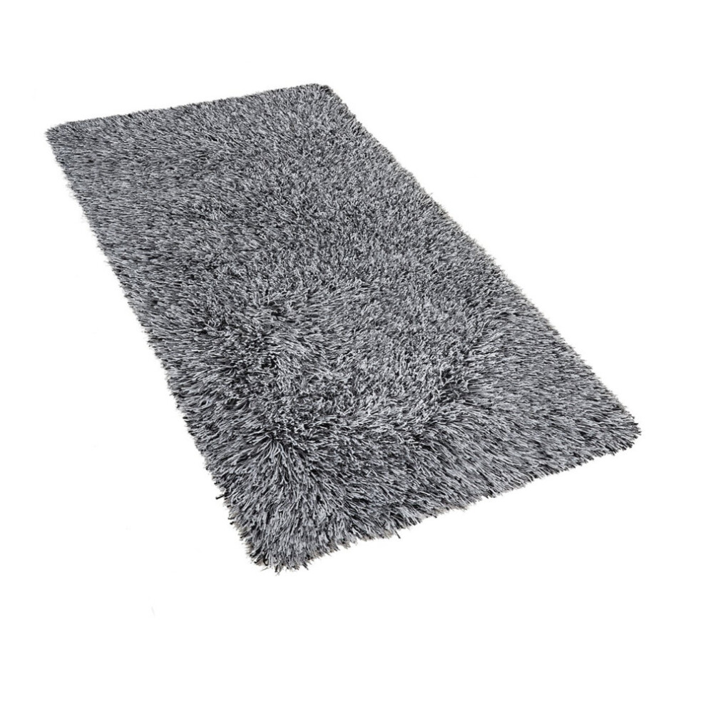 Shaggy Area Rug 80 x 150 cm Black and White CIDE