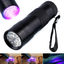 Portable UV Torch Ultra LED Flashlight Violet Purple Blacklight Lamp Detector