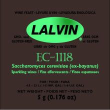 Lalvin EC-1118 Quality Sparkling Wine & Cider Yeast 5g Sachet - Homebrew