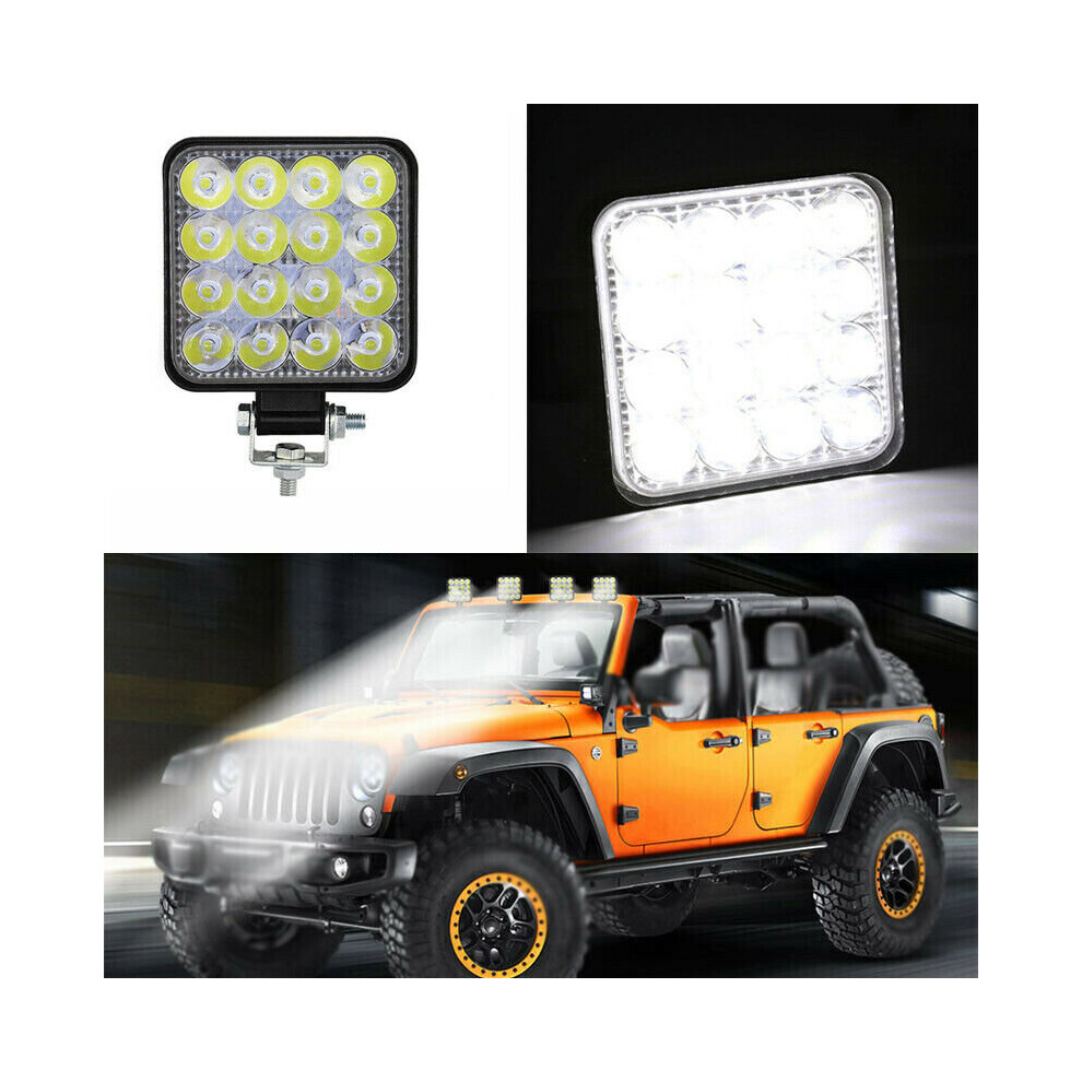 Eranpo Led Work Flood 48W 16Led Beam Bar Car Atv Off-Road Driving Fog Lamp 12V Light