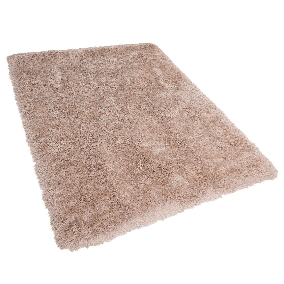 Shaggy Area Rug 160 x 230 cm Beige CIDE