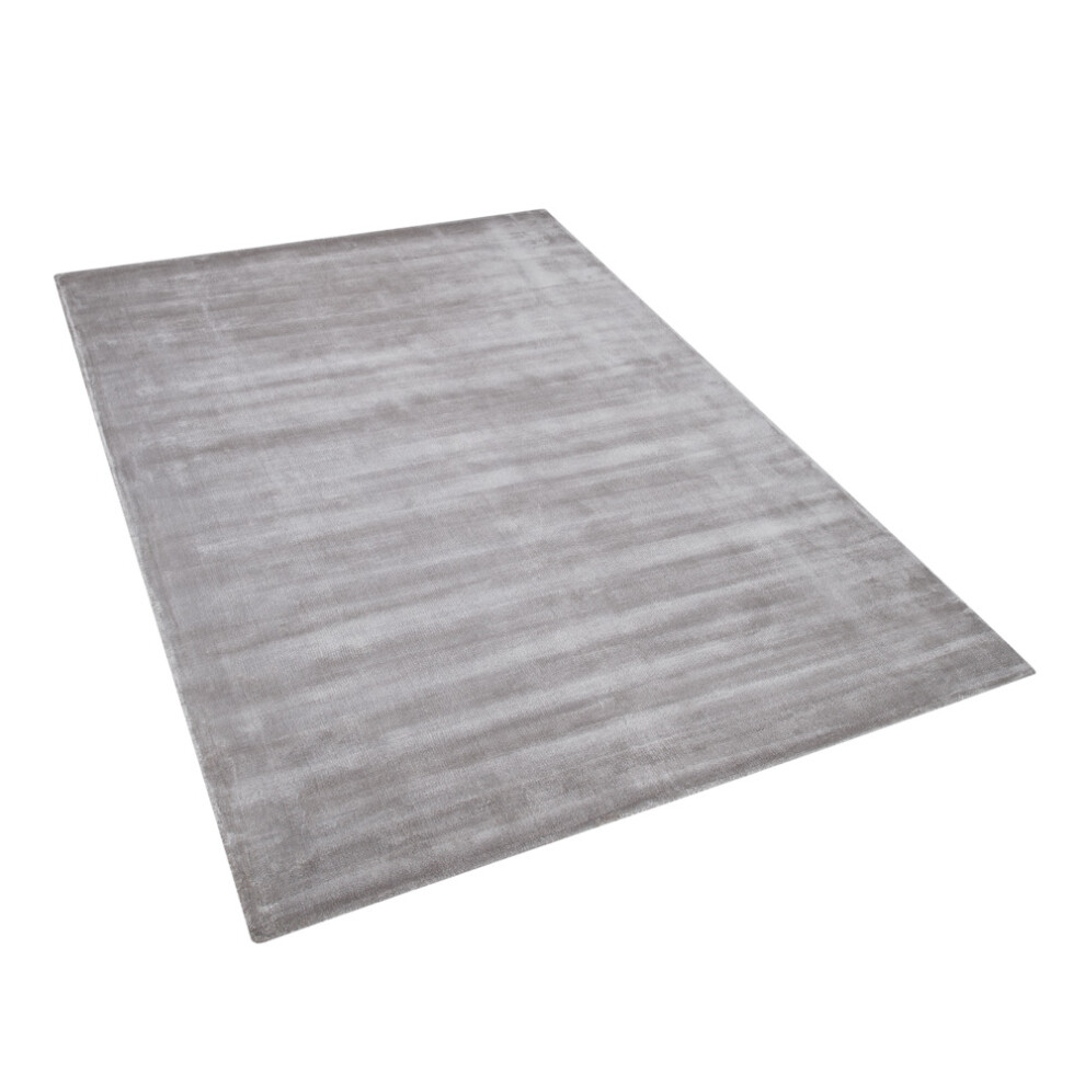 Viscose Area Rug 140 x 200 cm Light Grey GESI II