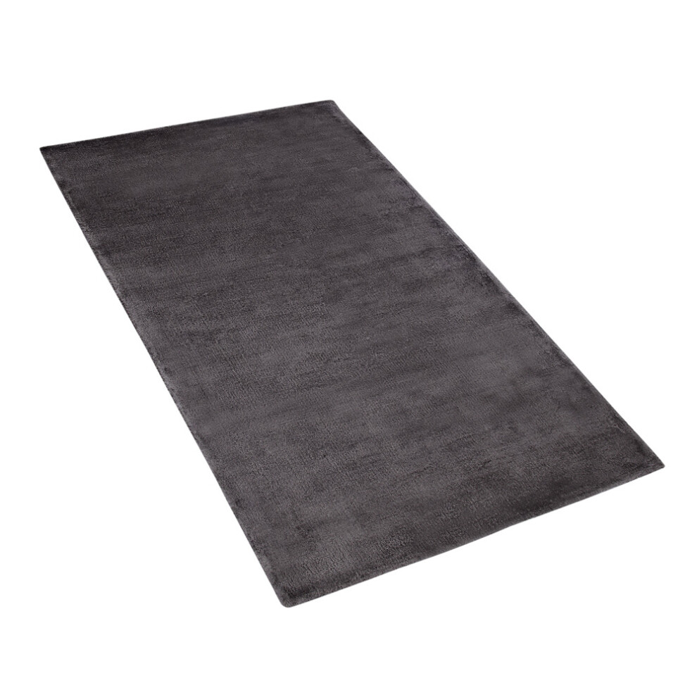 Viscose Area Rug 80 x 150 cm Dark Grey GESI II