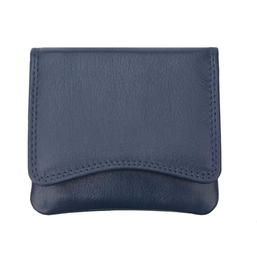 (Navy Blue) Verona Small Women's Leather Purse Wallet - 2316