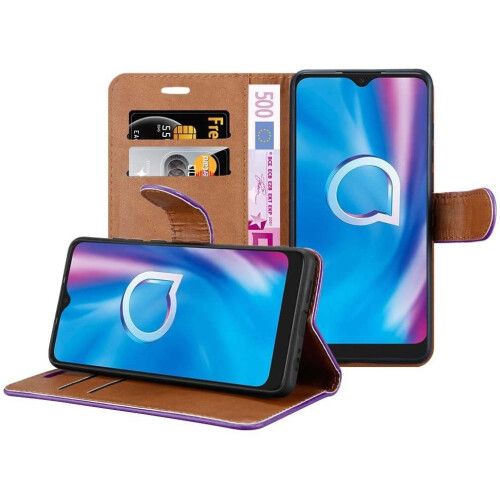 (Purple) For Alcatel 1S 2020 Phone Wallet Book Leather Case 2