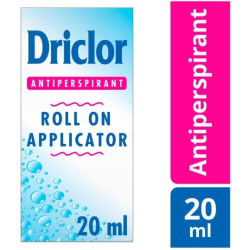 Driclor Antiperspirant Roll On Applicator, Combats Excessive Perspiration 20 ml 2