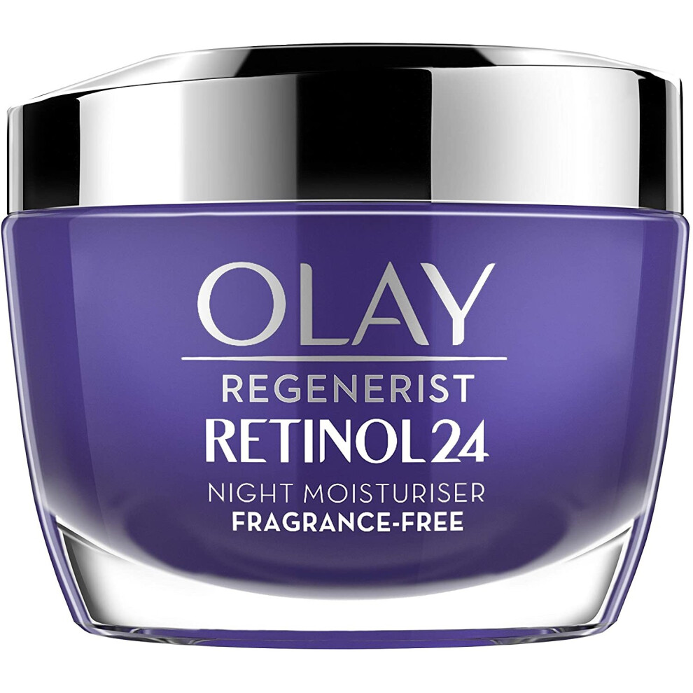 Olay Cream Regenerist Retinol24 Night Face With Retinol And Vitamin B3 50 Ml, Fragrance Free