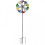Solar Powered Large 2m LED Lights Garden Wind Spinner Harlequin Stake 3