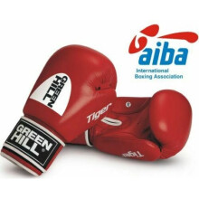 (Red, 12 oz) Greenhill Boxing Gloves AIBA Approved Competition