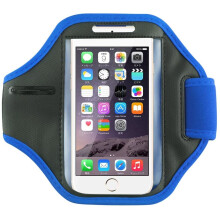 (Blue) For iPhone SE 2020 Running Jogging Armband Case