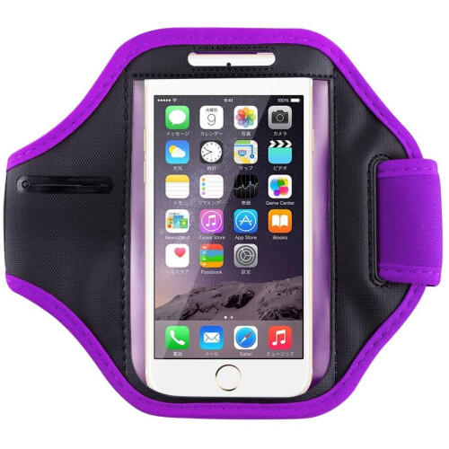 (Purple) For iPhone SE 2020 Running Jogging Armband Case