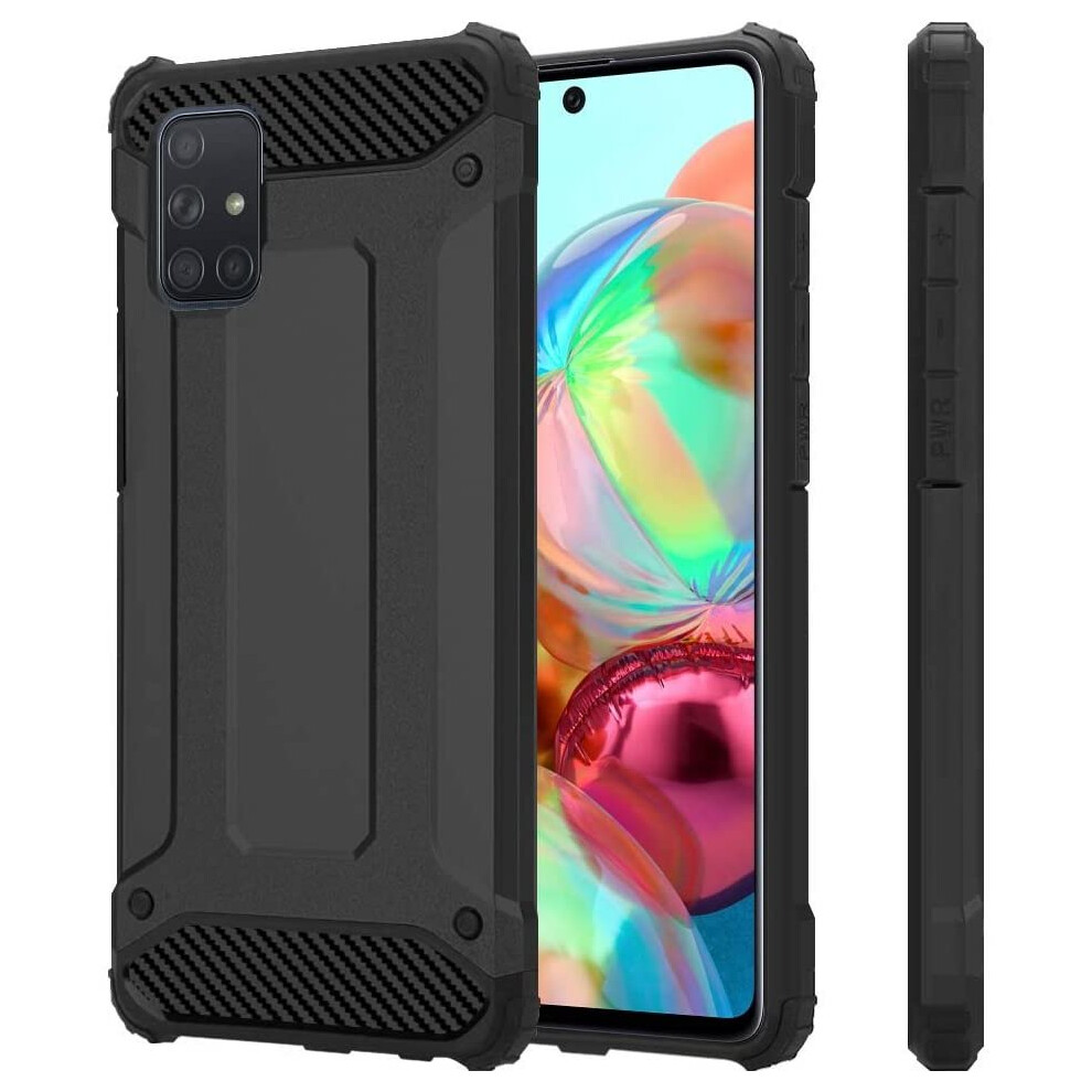 (Rosegold) For Samsung Galaxy A51 Armor Shockproof Case Cover Gold 5056298098798