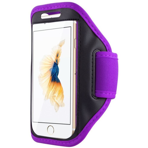 (Purple) For iPhone SE 2020 Running Jogging Armband Case 2