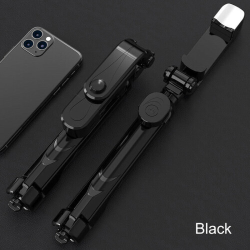 Portable Selfie Stick Phone Tripod + Bluetooth Remote & Fill Light Live Stream