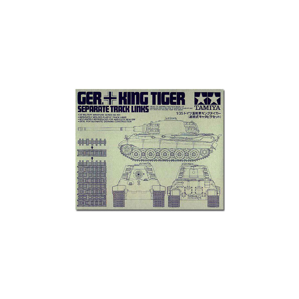 TAMIYA 35165 King Tiger Track Links 1:35 Military Model Kit