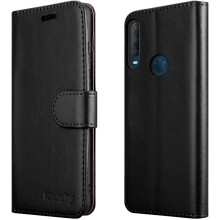 (Black) For Alcatel 1S 2020 Phone Wallet Book Leather Case
