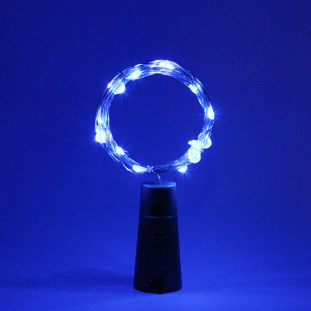 Ranpo (Blue) 10Pcs 2M 20 Led Colorful Copper Wire Fairy String Lights Blue
