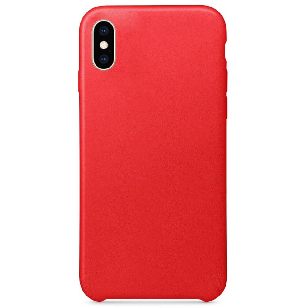 (, For Apple Iphone Xs Max) Soft Liquid Silicone Shockproof Matte Back Case Phone Cover For Apple Iphone Red 5060788071406