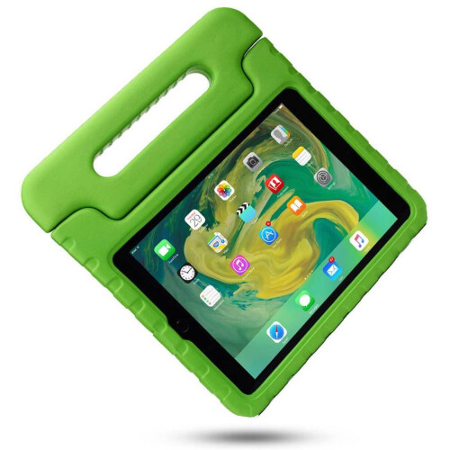(Green, iPad 2) Shockproof Protective Kids' Case With Handle For Apple iPad