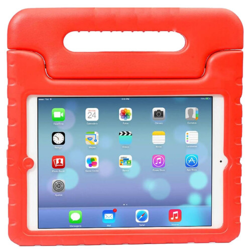 (Red, iPad 4) Shockproof Protective Kids' Case With Handle For Apple iPad