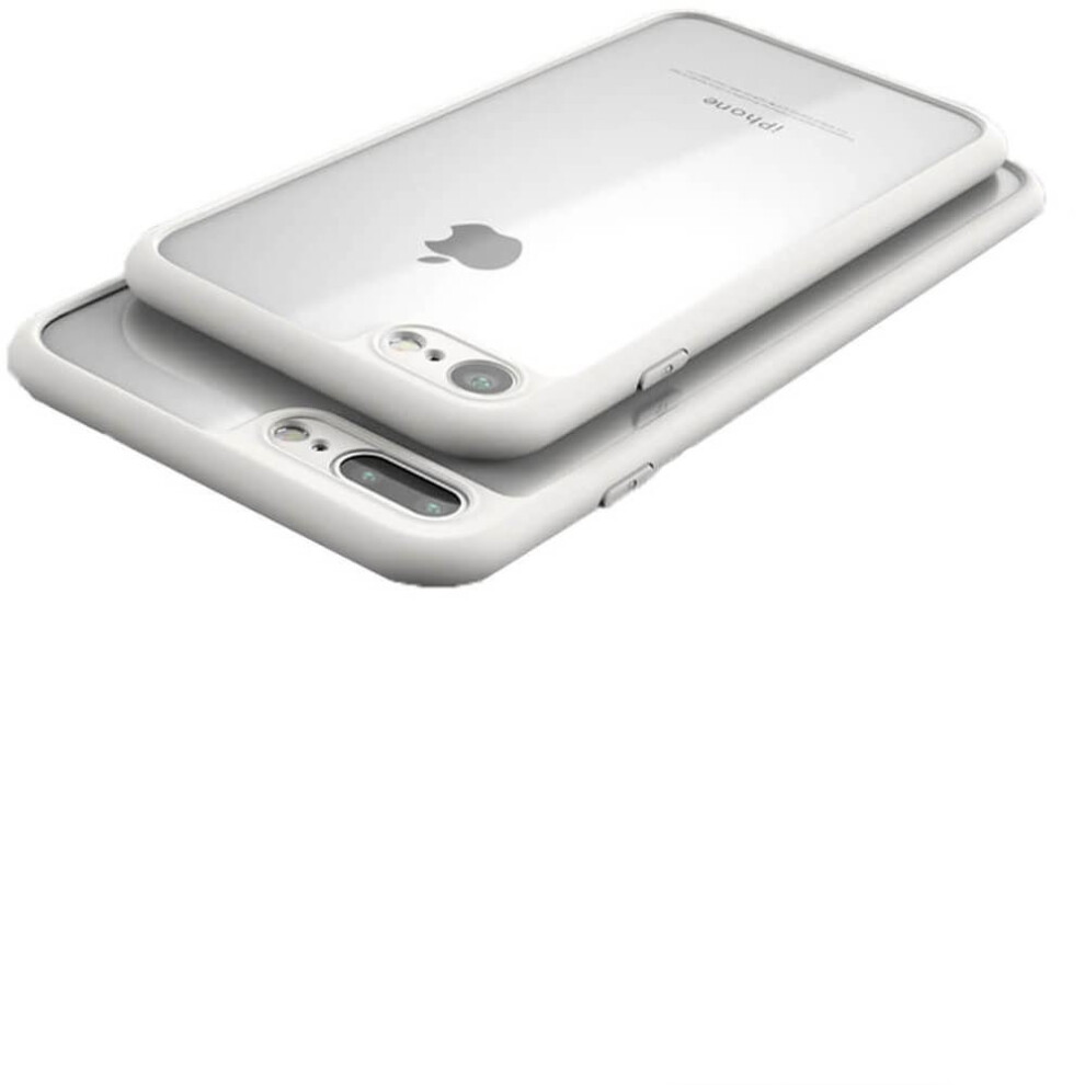 (White, For Apple iPhone XS) Luxury Ultra Slim Shockproof PC Bumper Case Cover For Apple iPhone 10 X 8 7 6s 5