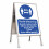 (Yes) A0 A-Board Pavement Sign Double Sided Snap Frame 2