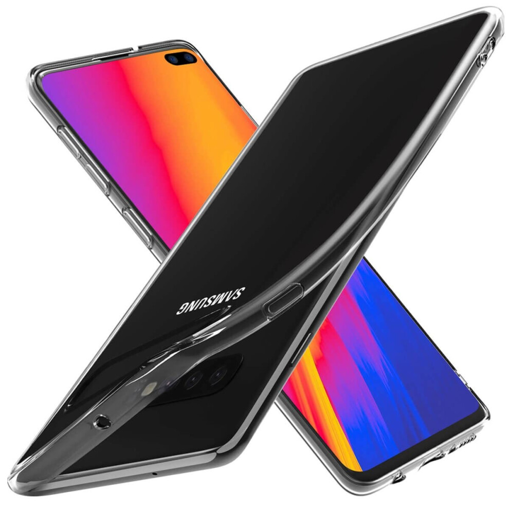 (Clear, For Samsung Galaxy S10) For Samsung Galaxy S7 S8 S9 Case Shockproof Silicone Protective Clear Gel Cover