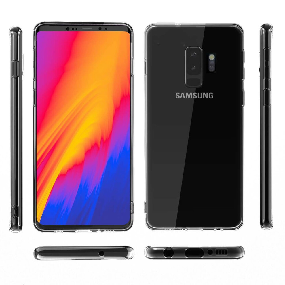 (, For Samsung Galaxy S9) For Samsung Galaxy S7 S8 S9 Case Shockproof Silicone Protective Gel Cover Clear