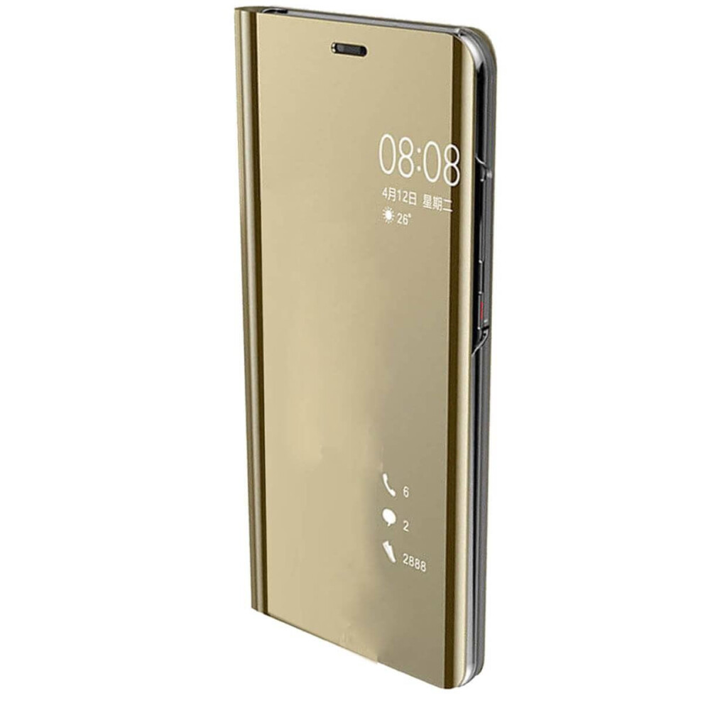 gold--for-huawei-p-smart--2019---smart-view-mirror-leather-flip-stand-case-cover-huawei-p20-pro-lite-plus-p10