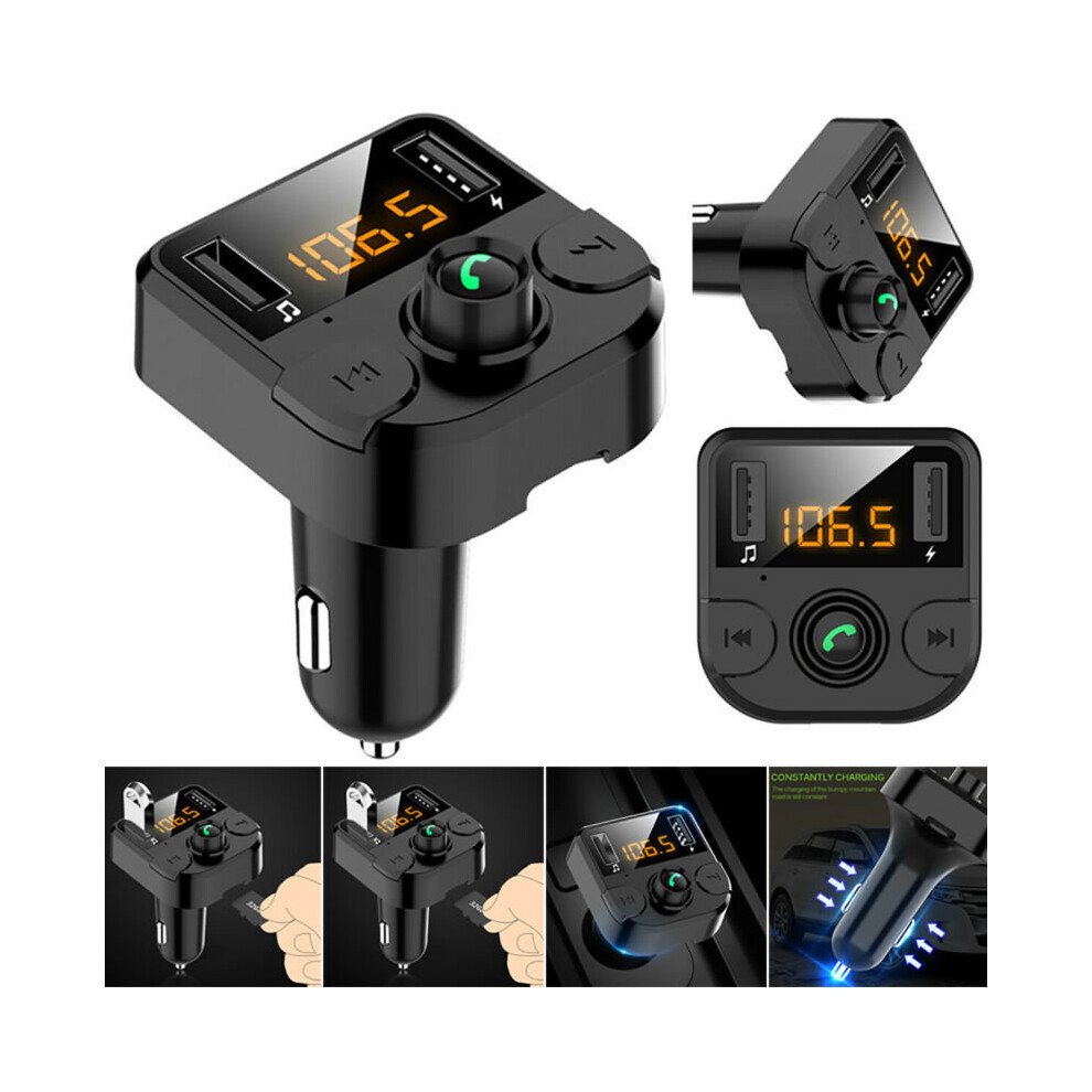 Bluetooth Fm Transmitter Wireless In Car Radio Mp3 Player Usb Charger Handsfree 762540107914
