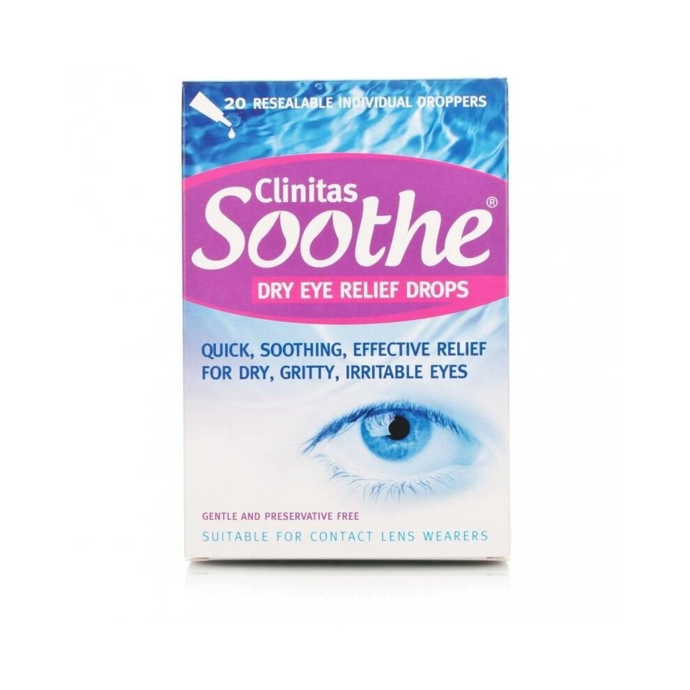 Clinitas Soothe Eye Drops 20 Vials