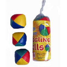 Juggling Balls Set of 3 in Bag – Multicoloured Soft Practice Balls, 2in/5cm, Includes How-To Tips (Ages 5+)