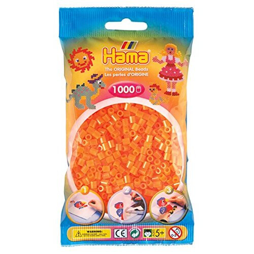Hama Beads Hama - 1 000 Standard-MIDI-Perlen (Ø5 mm) neonorange