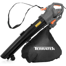 Terratek 3000W Corded Leaf Blower & Vacuum, 3-in-1 Mulcher, Garden Vac & Hoover with 35L Bag, 10m Cable