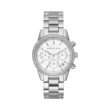 Montre Michael Kors Ritz MK6428 – boîtier doré en acier inoxydable, cadran blanc et cristaux