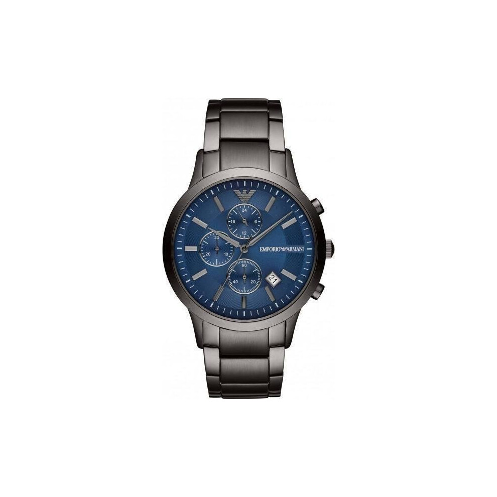 Armani Emporio Renato Ar11215 Watch - Timeless Italian Luxury Timepiece Blue