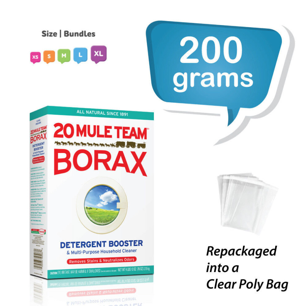 (200g) Borax Powder UK Original Substitute Multi Purpose Cleaner for Cleaning & Laundry