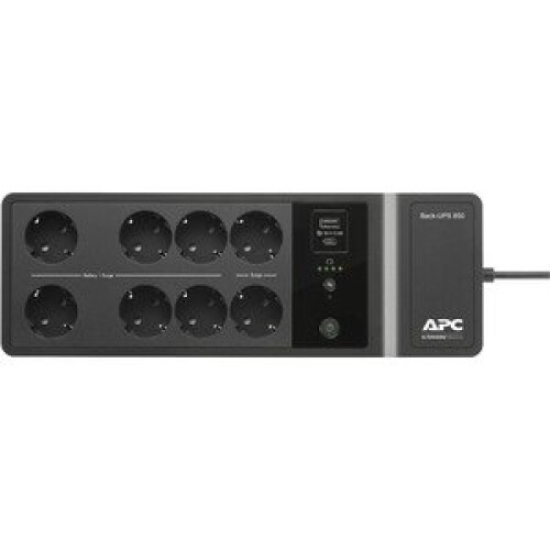 apc - surge e backups apc back-ups 850va 230v usb tipo-c e portas de carregamento