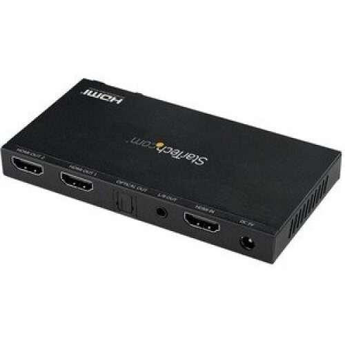 StarTech.com Divisor HDMI de 2 portas StarTech.com - 4K 60Hz com Scaler integrado - Som surround 7.1 2