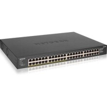 GENÉRICO 0606449145588 - CONMUTADOR KVM - Netgear GS348PP Gigabit Ethernet no administrado [10/100/1000] Conexión Ethernet negra,