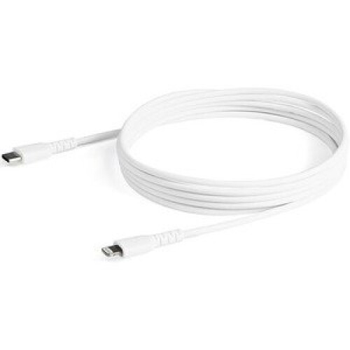StarTech.com STARTECH Cable USB-C a Lightning Blanco Resistente de 2 m - iPad / iPhone - Certificado MFi de Apple. 2