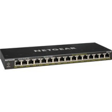 Switch Ethernet - NETGEAR - GS316P - 16 Porte RJ45 - PoE+ - Non gestito