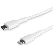 Startech 1M Usb C To Lightning Cable Iphone Ipad Fast Charging Durable Whit RUSBCLTMM1MW