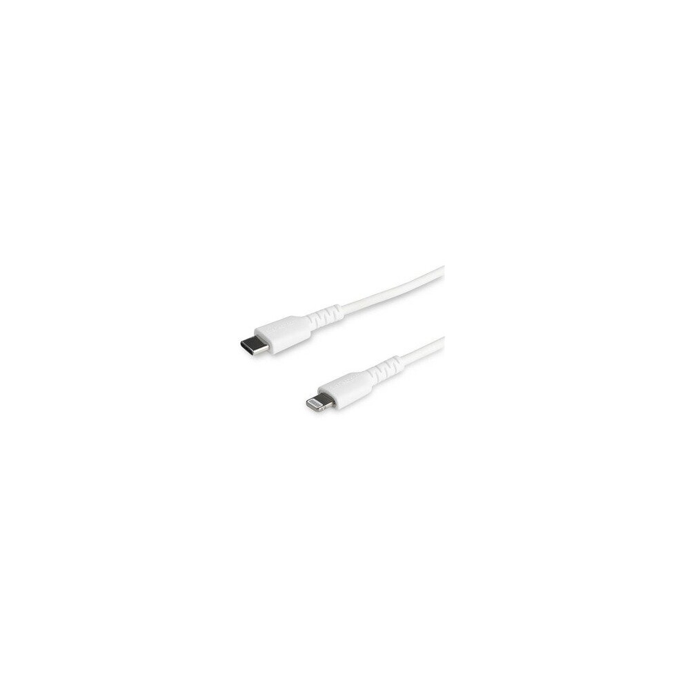 Startech 1M Usb C To Lightning Cable Iphone Ipad Fast Charging Durable Whit RUSBCLTMM1MW