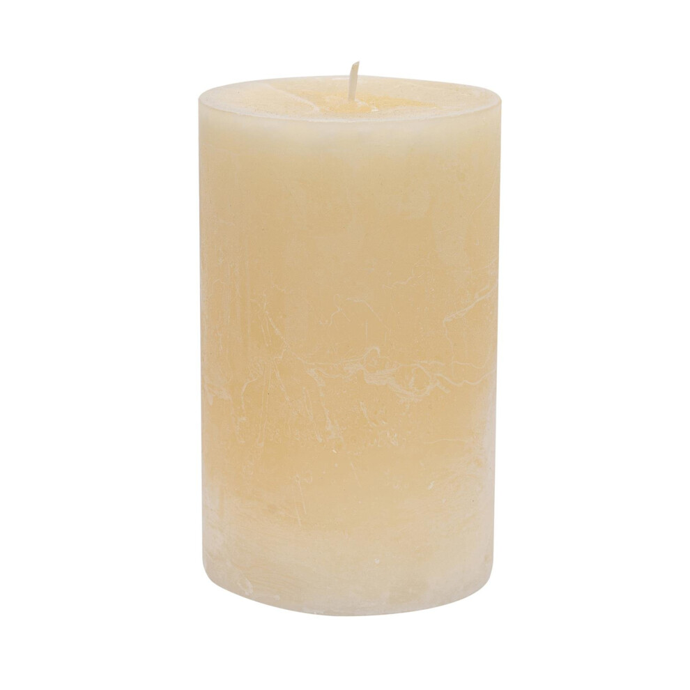 Round Vanilla Pillar Candle 110 Hours Cream