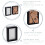 Nicola Spring Box Picture Frame Deep 3D Photo Display 5x7 Inch Standing Hanging White x5 2