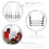 12x Elegan Highball Glasses Set Ridged Drinking Glass Tumbler Tumblers 335ml 4