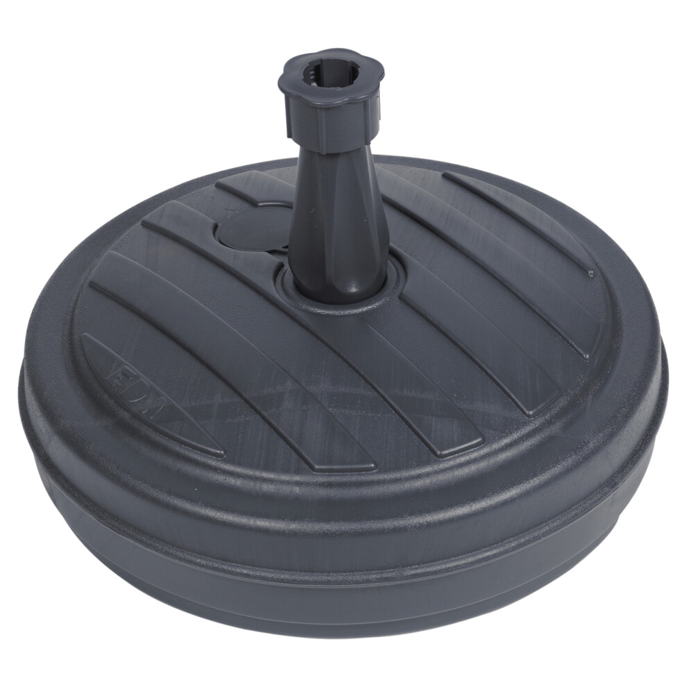 Urbn Living (2) Parasol Umbrella Base Stand Garden Beach Dark/Grey
