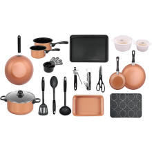 Copper 21-Piece Kitchen Starter Set: Pots, Pans, Bakeware & Utensils (Code 2006934)